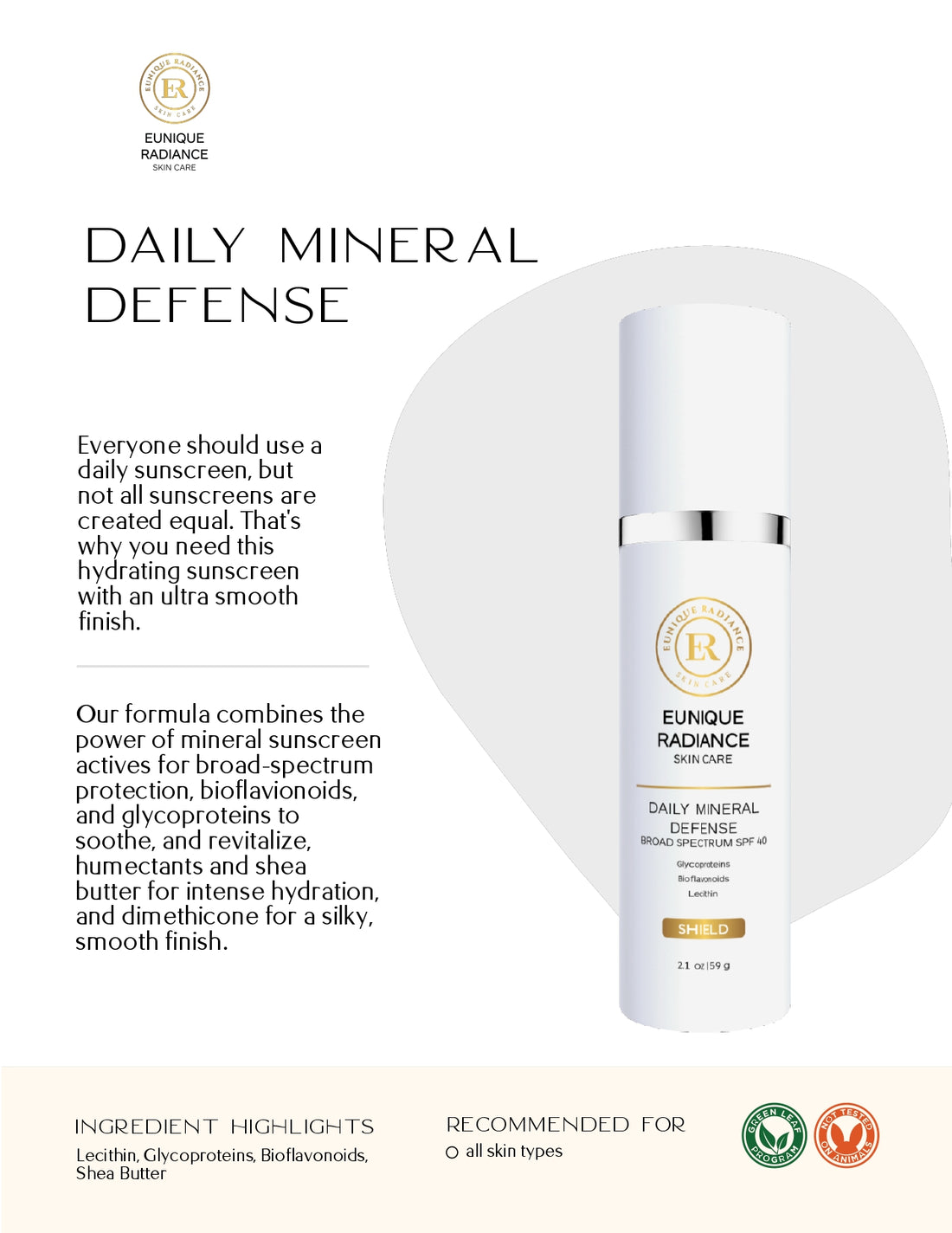 Daily Mineral Defense Broad Spectrum SPF 40